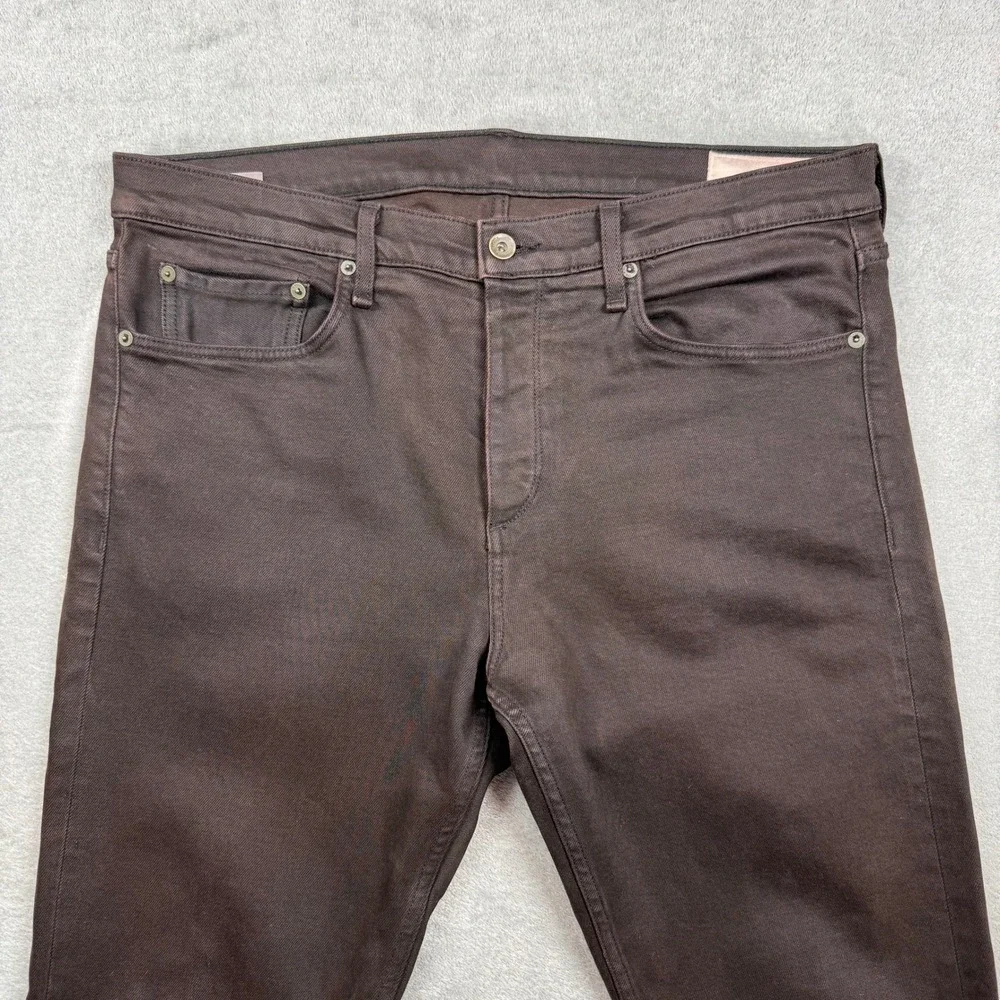Rag & Bone Fit 2 Slim Mens Jeans Size 36 Brown Denim Button Fly Pants Indie Rock